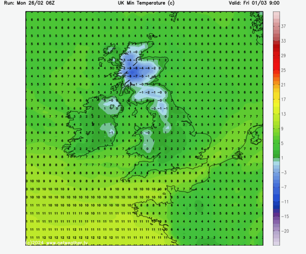 Temperatures drop across the UK