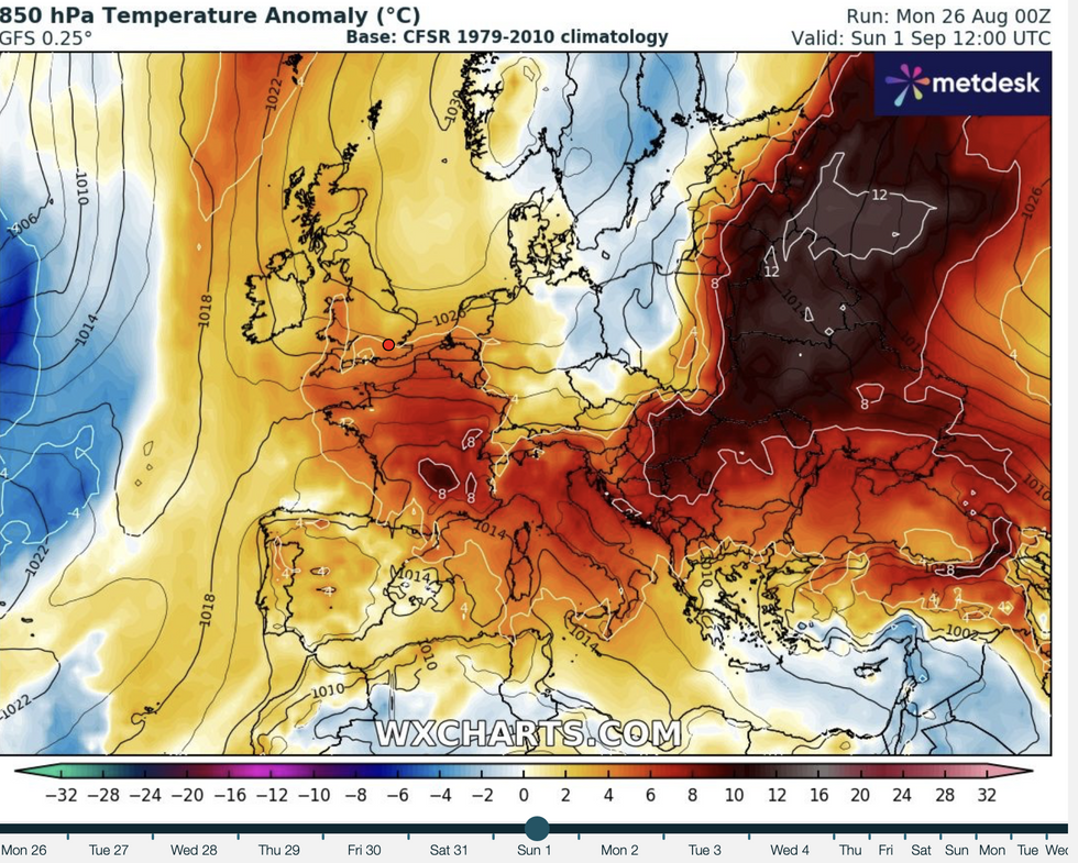 Temperatures on the up