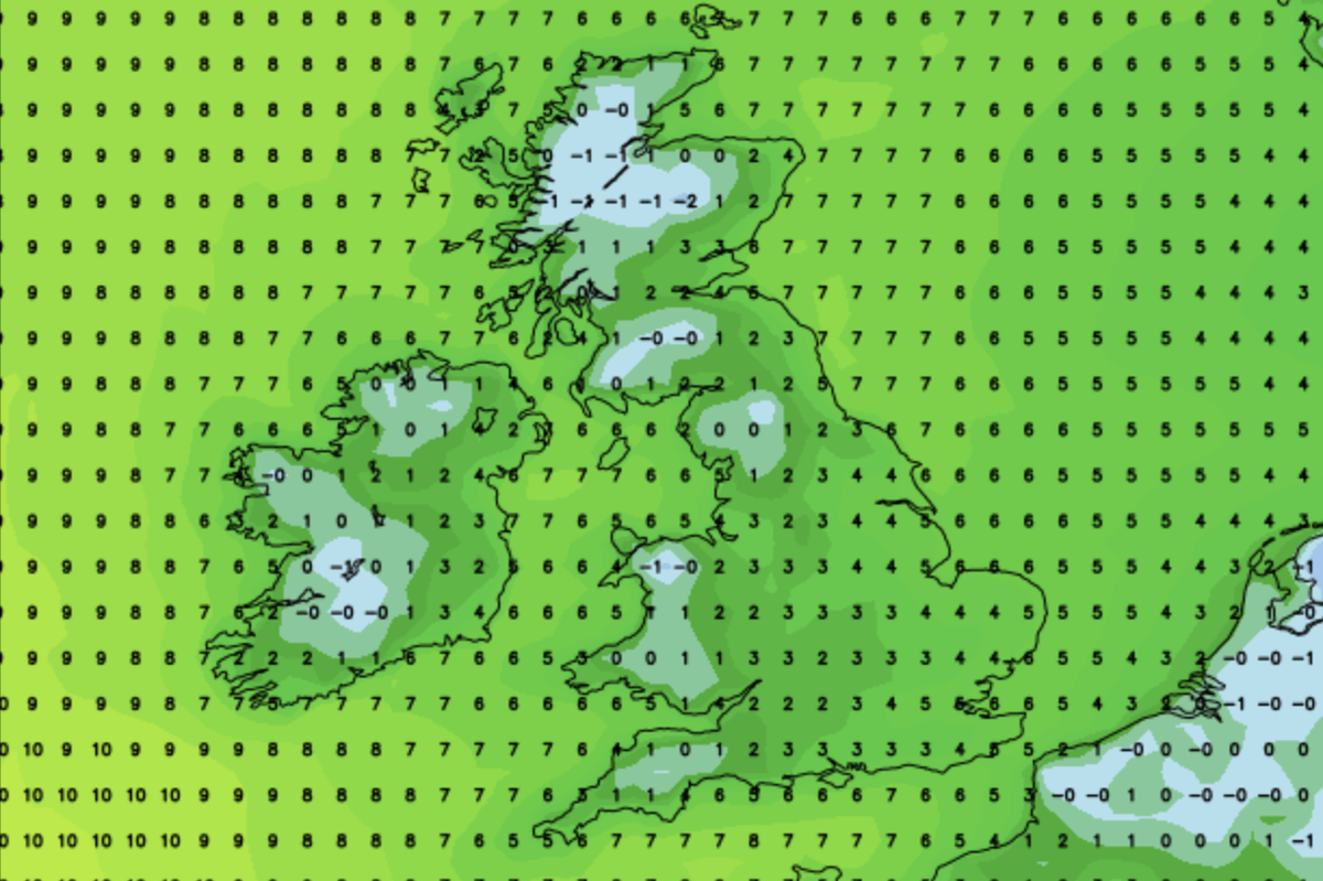 Temperatures plummet at the end of the year (newweather)