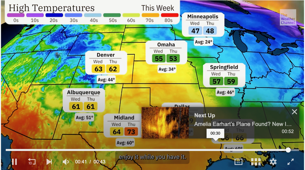 Temperatures rise as warm air comes in from the Gulf of Mexico