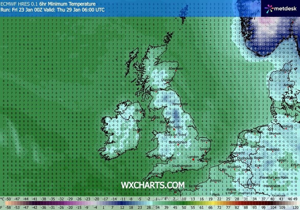 Temperatures will likely dip below freezing