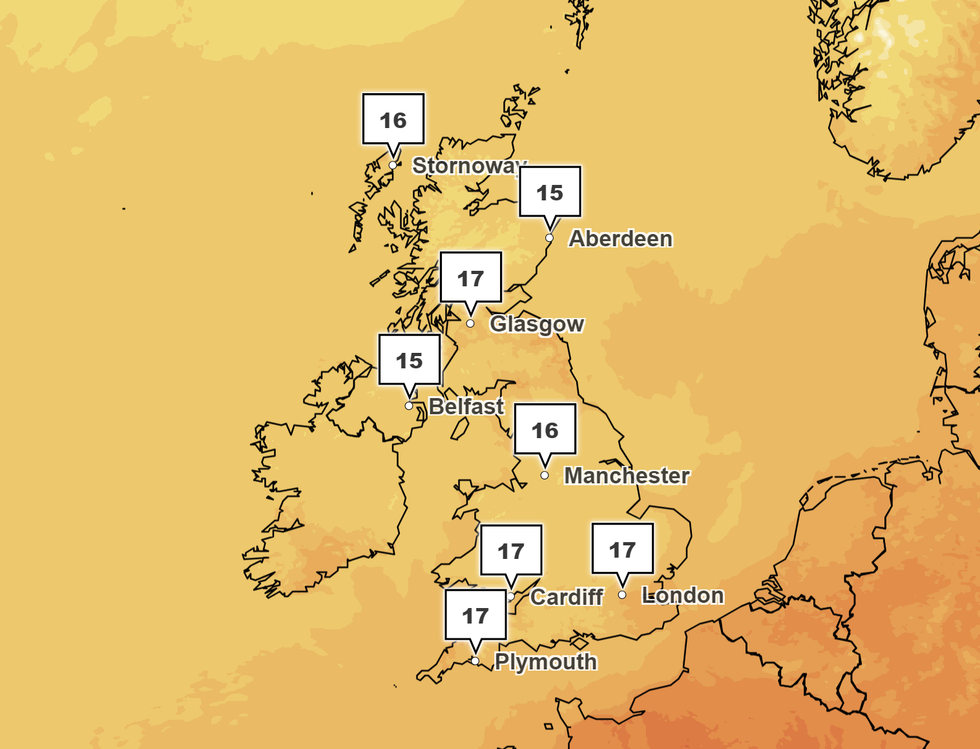 Temperatures will stand in the high teens for much of today