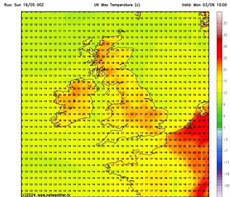 Temperatures will tick up into June