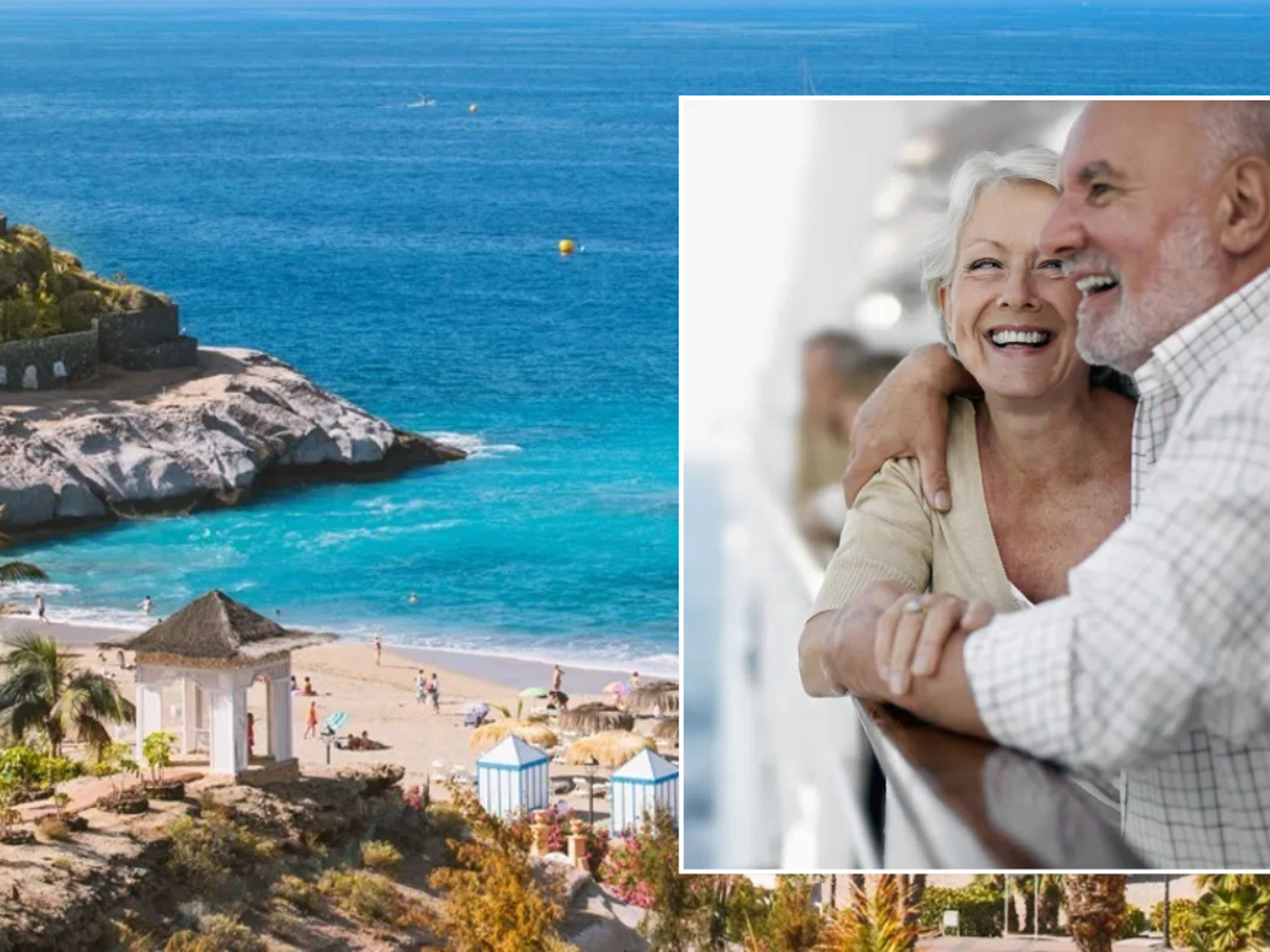 Tenerife beach / couple on cruise