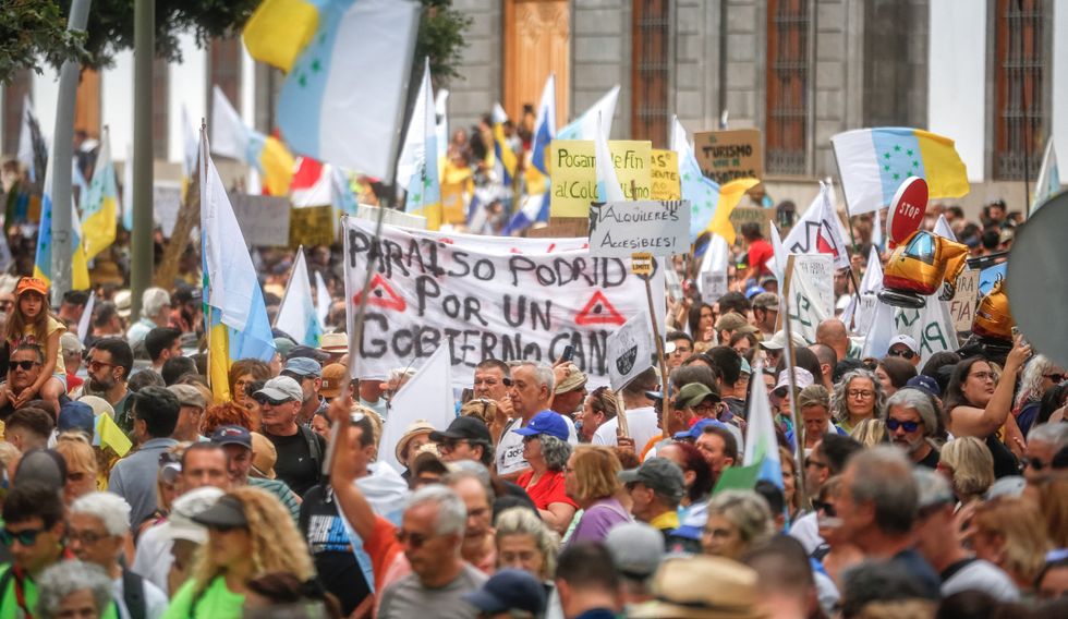 Tenerife protest