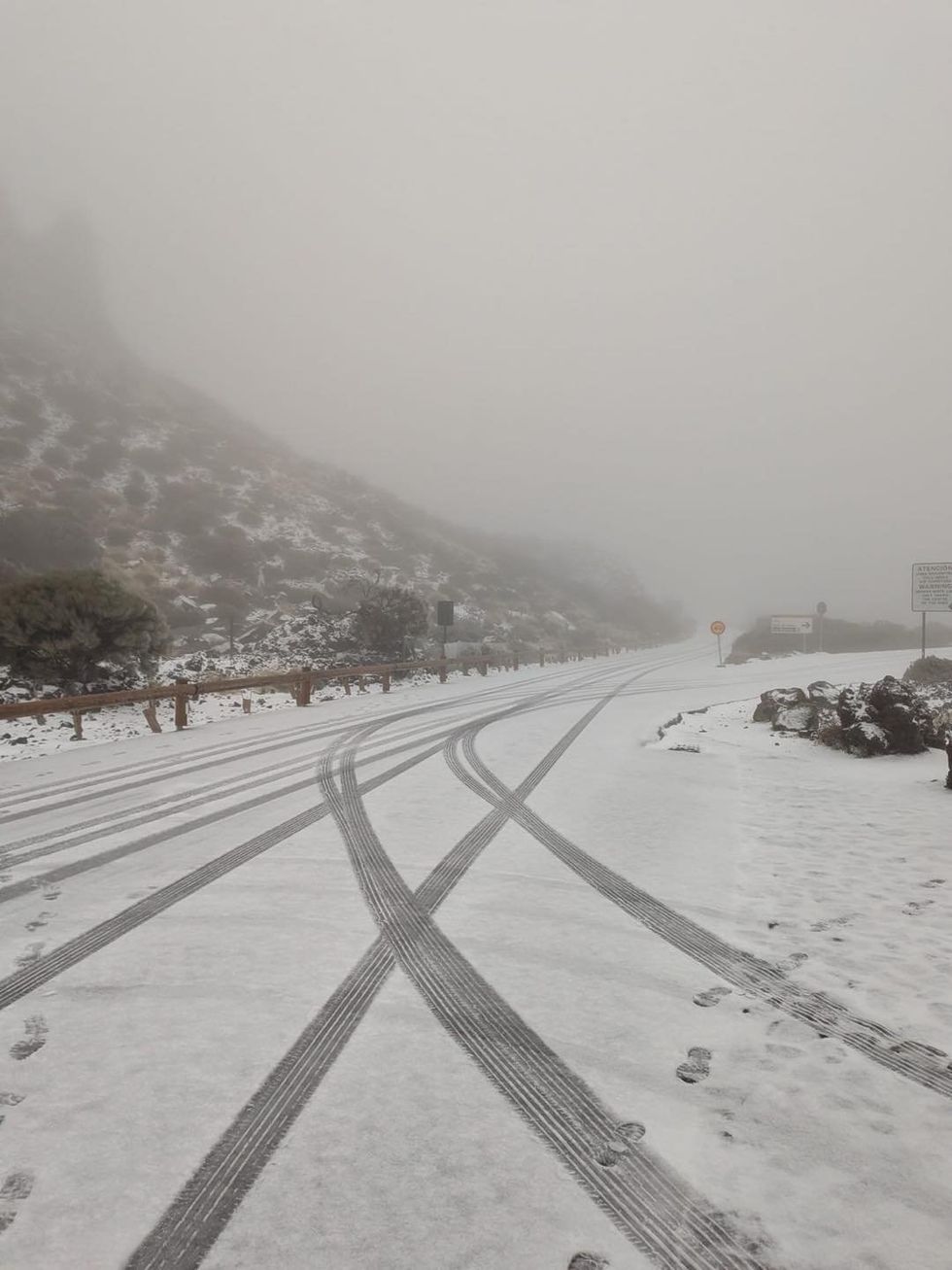 Tenerife snow