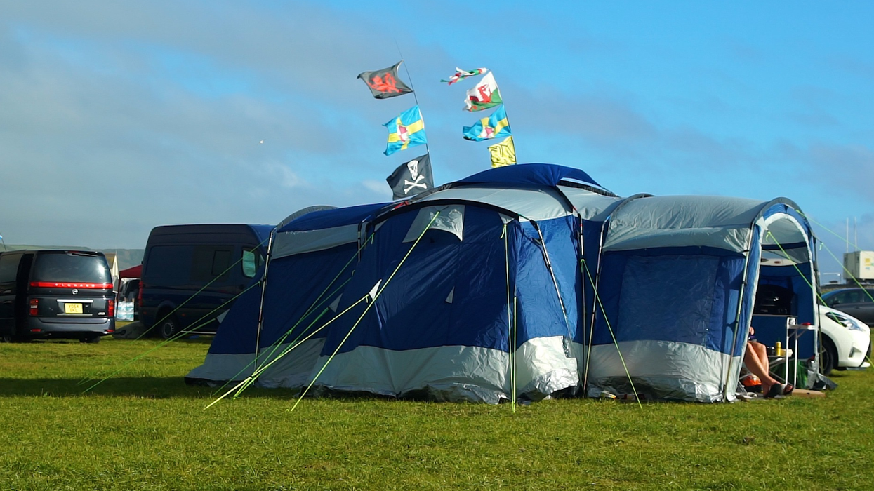 Tent in Newgale Campsite