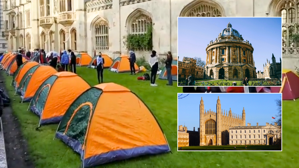 Tents at Cambridge/Oxford University/Cambridge University