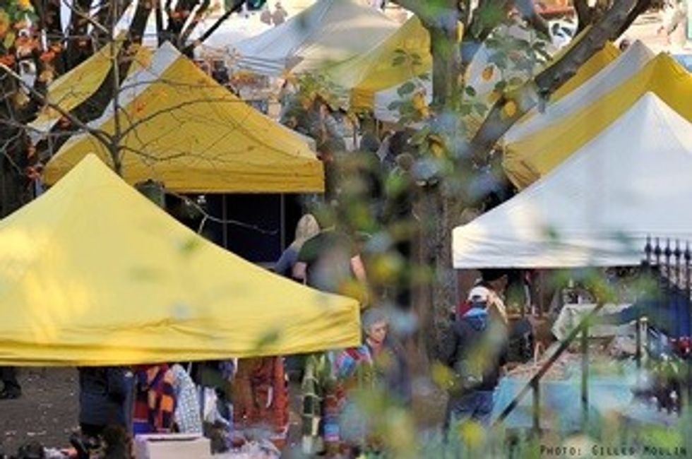 Tents at Stockbridge market