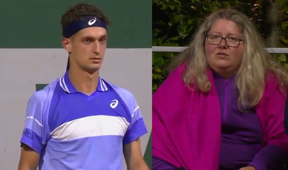 Terence Atmane hit a spectator in the crowd