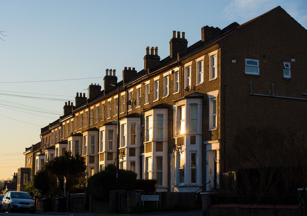 Terraced houses in London
