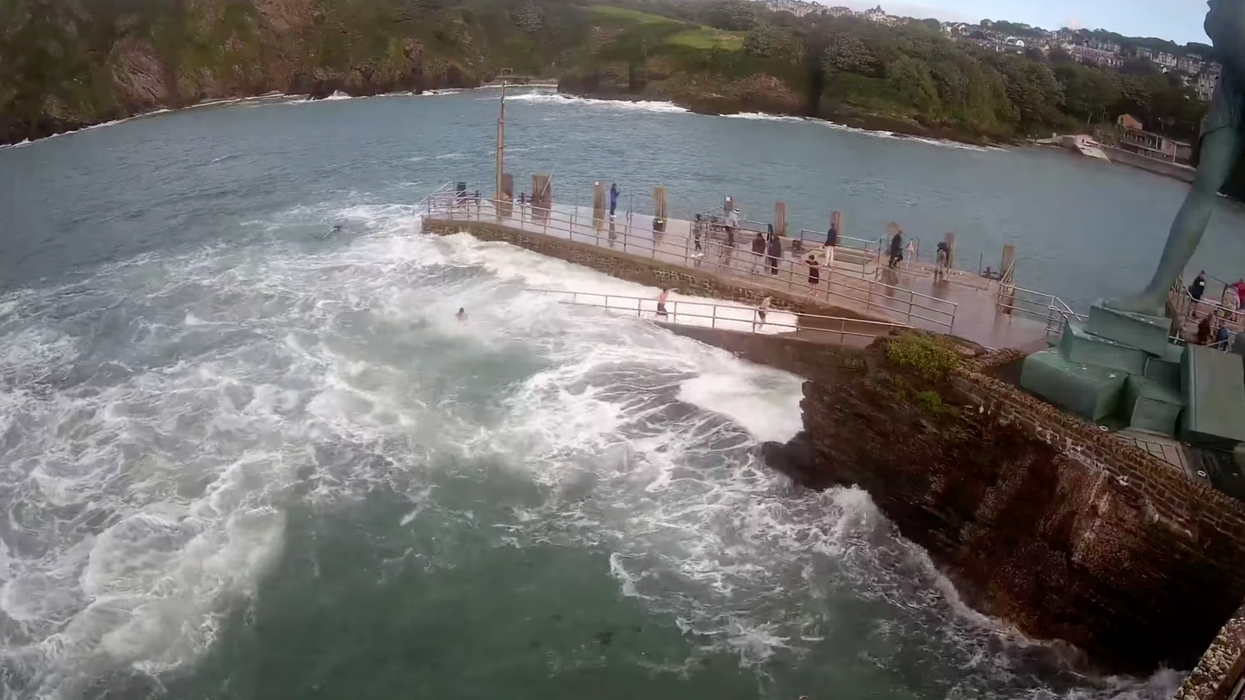 Terrifying moment girl is swept out to sea as horrified witnesses rush to save her