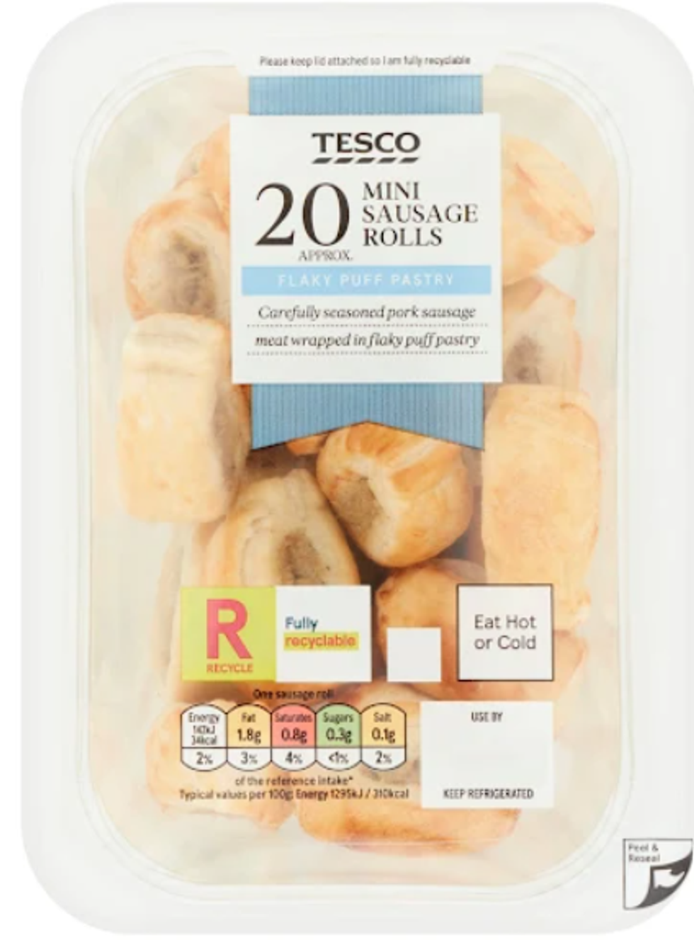 Tesco 20 mini sausage rolls
