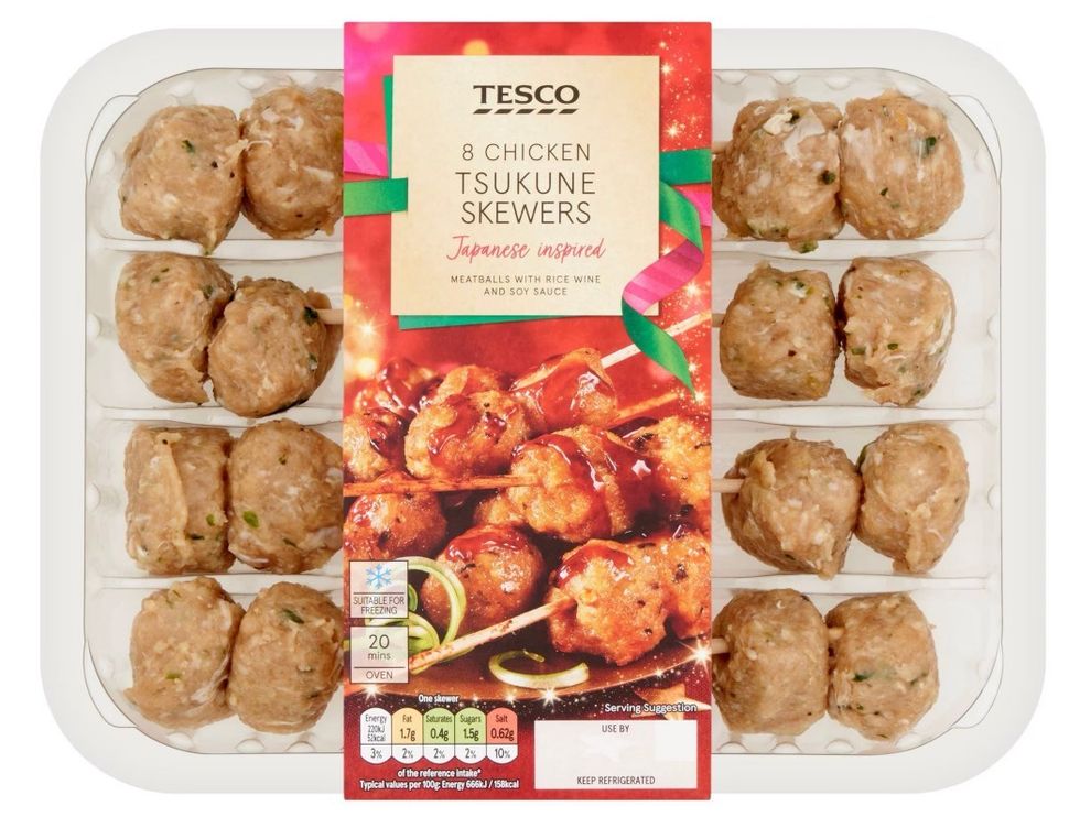 Tesco 8 Chicken Tsukune Skewers