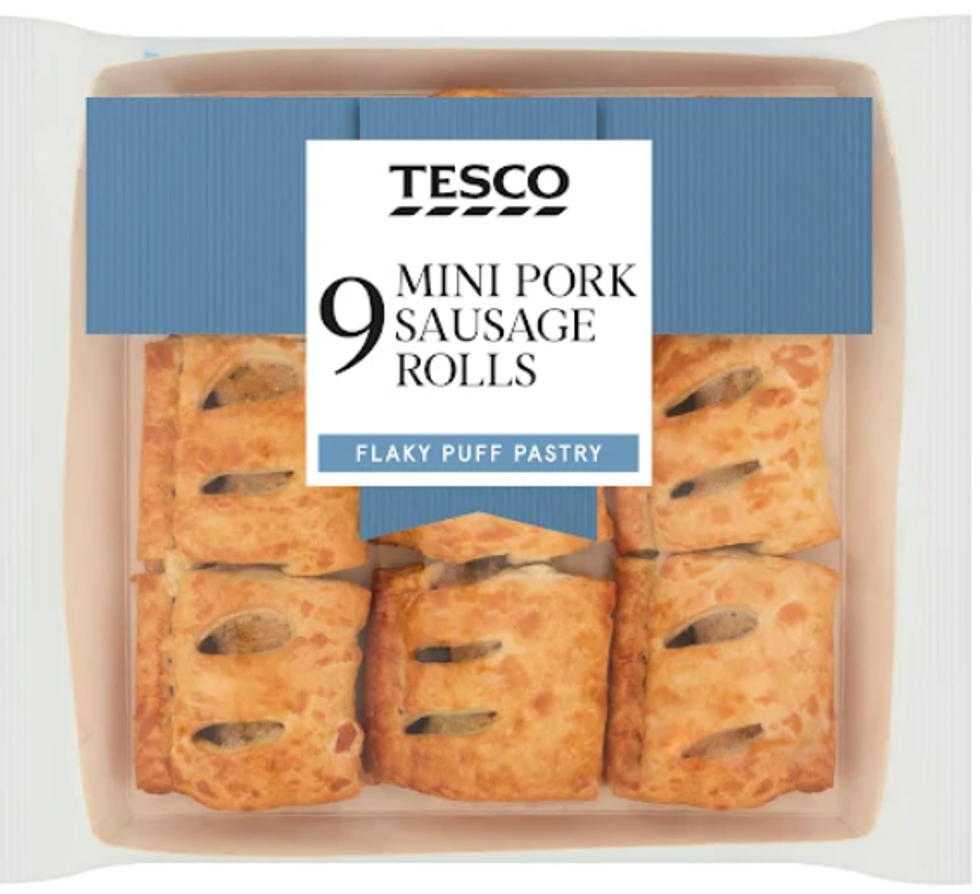 Tesco 9 mini sausage rolls