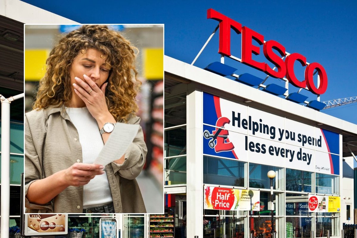 Tesco and worried shopper