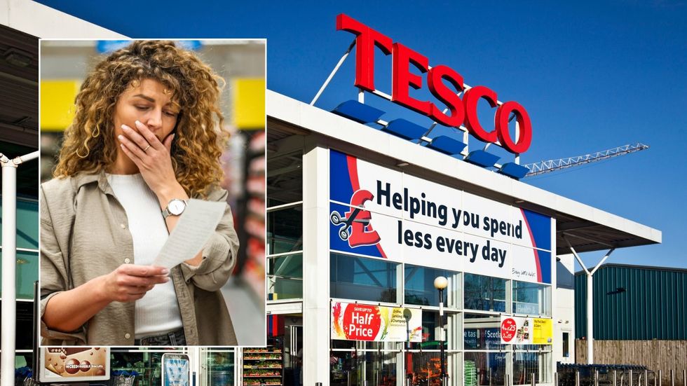 Tesco and worried shopper