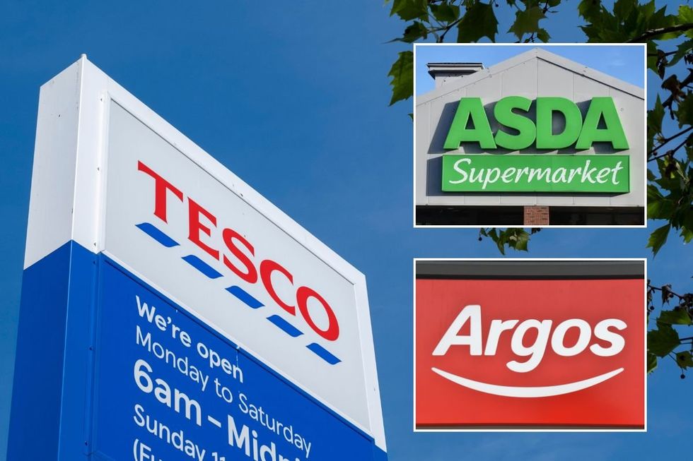 TESCO, ARGOS AND ASDA SHOP SIGNS