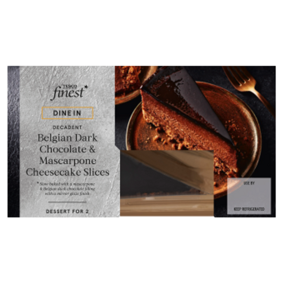 Tesco Belgian Dark Chocolate & Mascarpone Cheesecake Slices