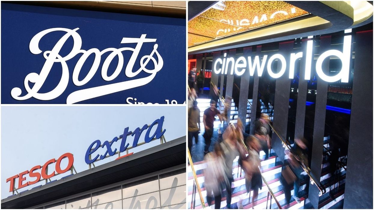 Tesco, Boots and Cinworld sites