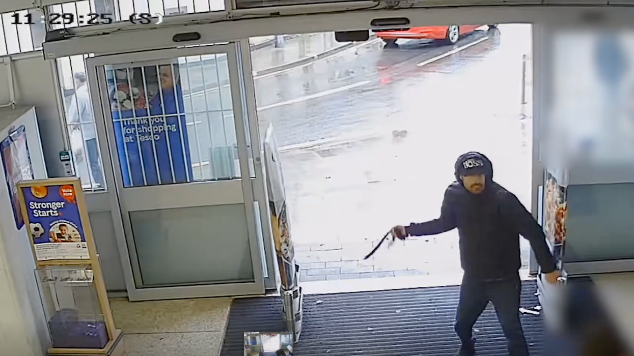 Tesco CCTV footage