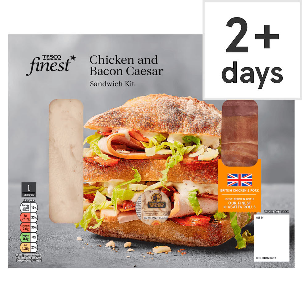 Tesco Chicken and Bacon Caesar kit