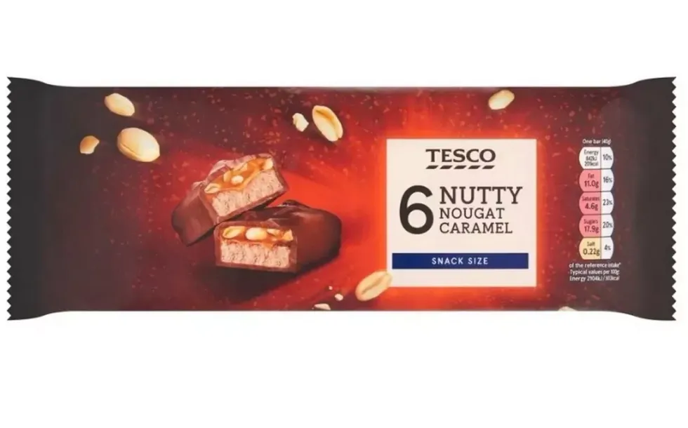 Tesco Nutty Nougat Caramel Chocolate