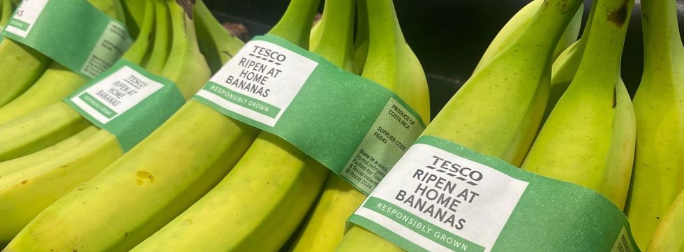 Tesco 'Ripen at home' bananas