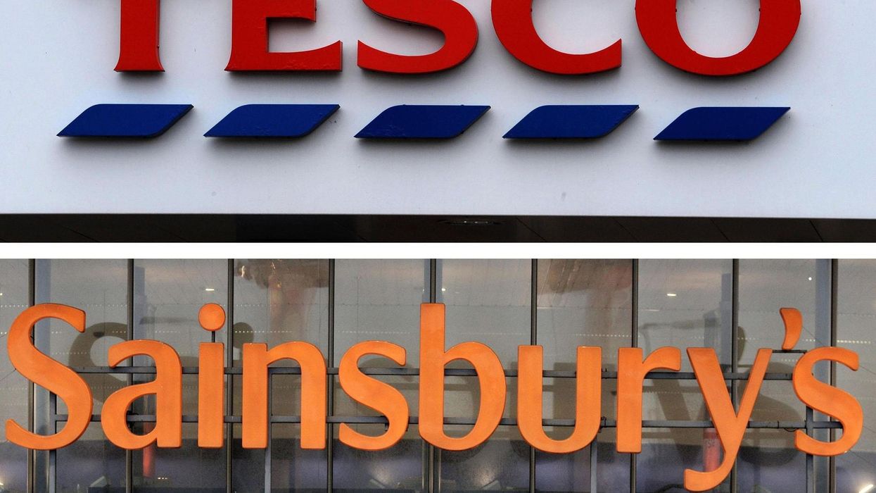 Tesco Sainsbury's sign
