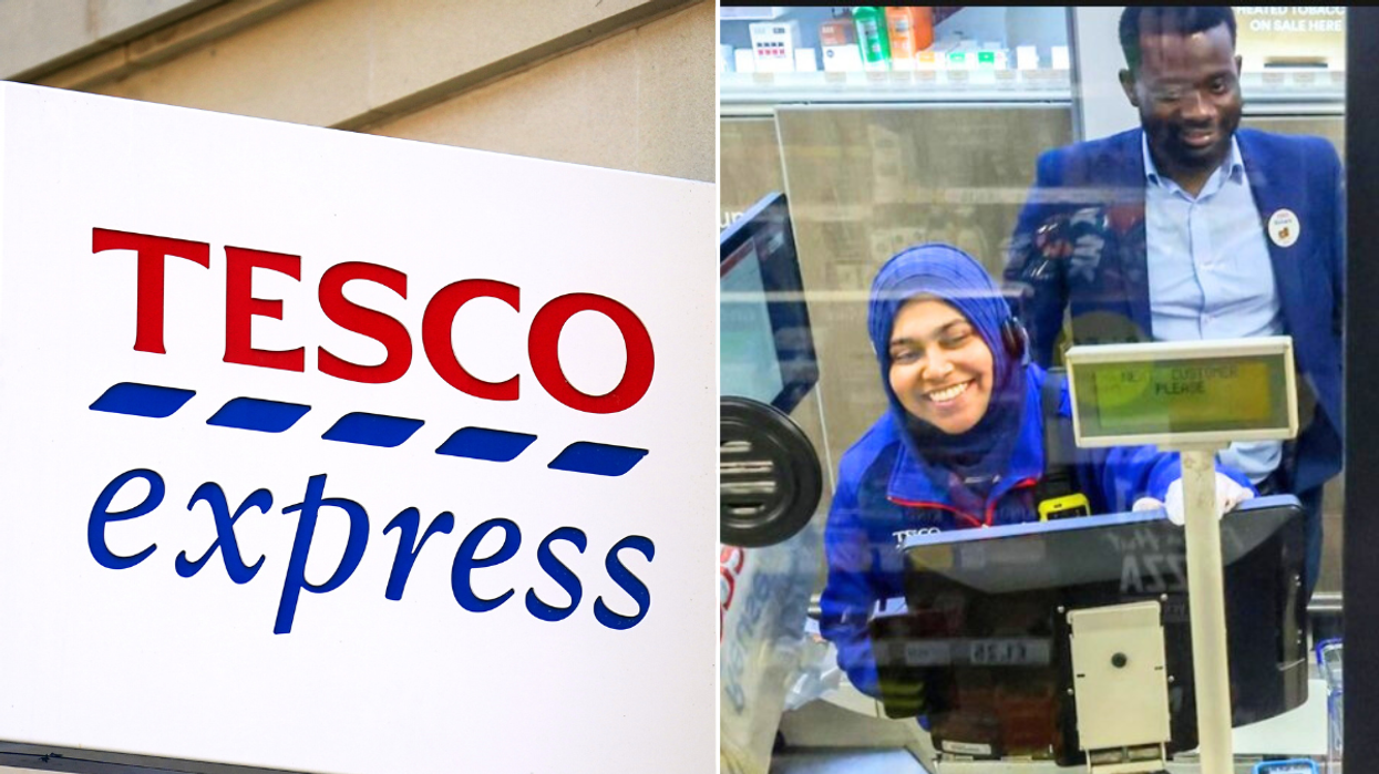 Tesco screen at checkout