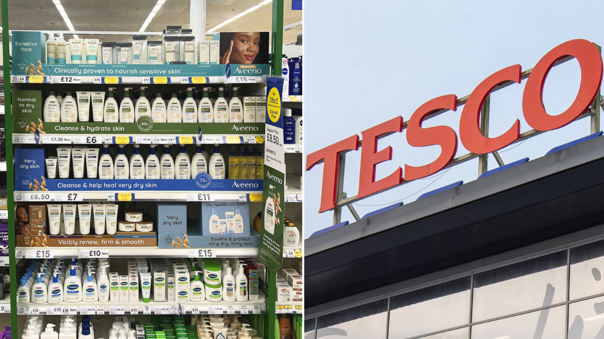 Tesco skin care section