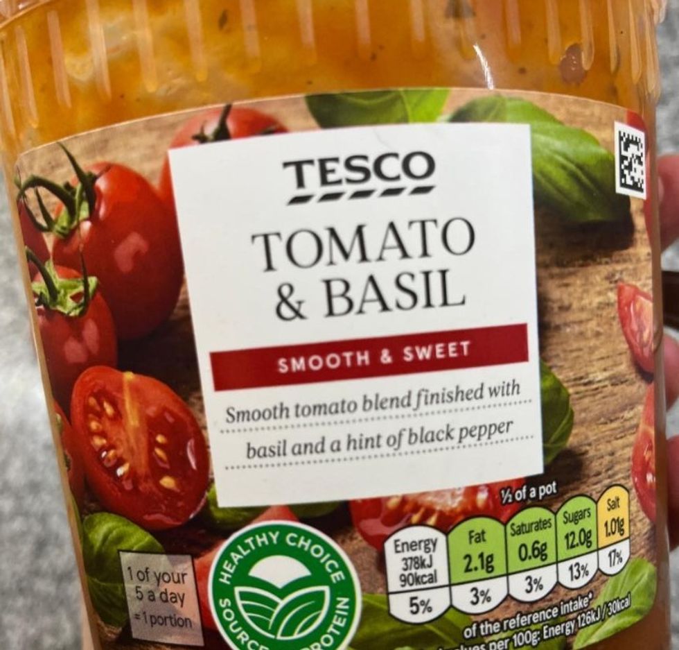 Tesco soup smooth and sweet