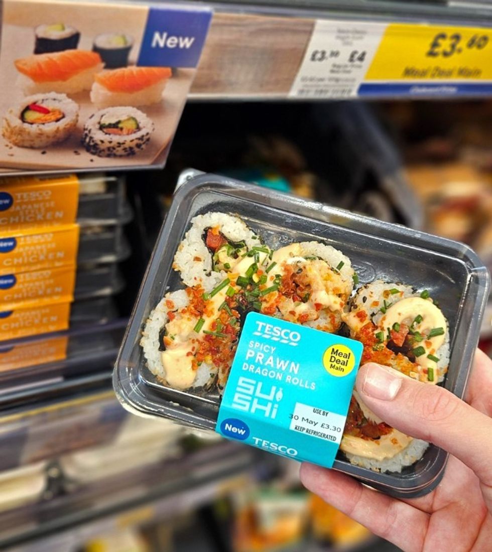 Tesco Spicy Prawn Dragon Rolls