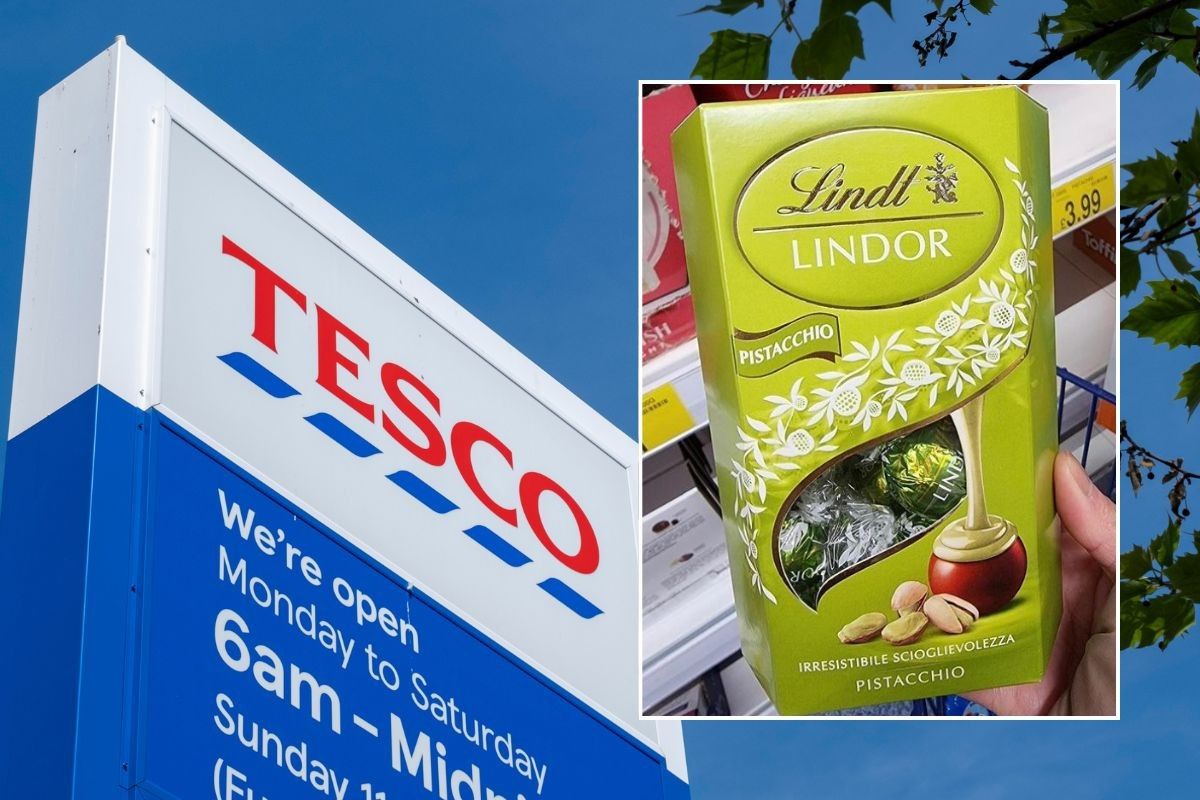tesco stock image and lindor pistache