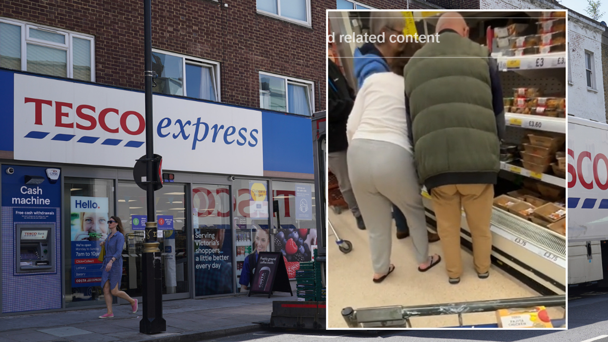 Tesco store/screengrab of TikTok video from @keanowebster