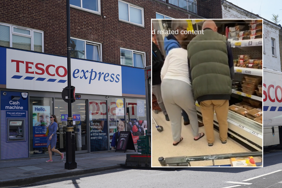 Tesco store/screengrab of TikTok video from @keanowebster