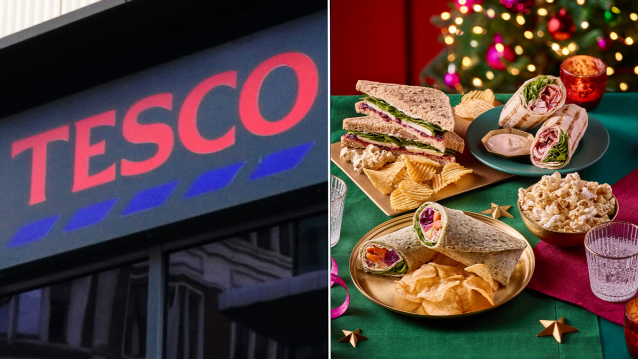 Tesco store sign / Christmas sandwiches