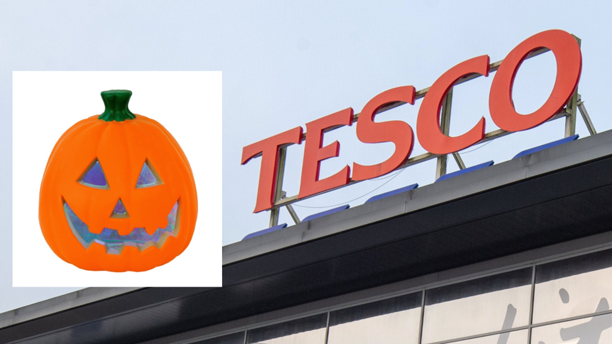 Tesco store sign / Light-Up Pumpkin