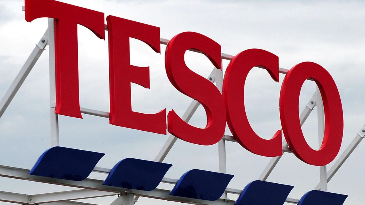 Tesco store sign