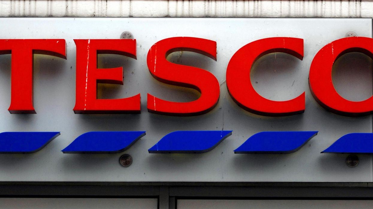 Tesco store sign