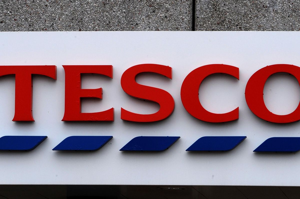 Tesco store sign