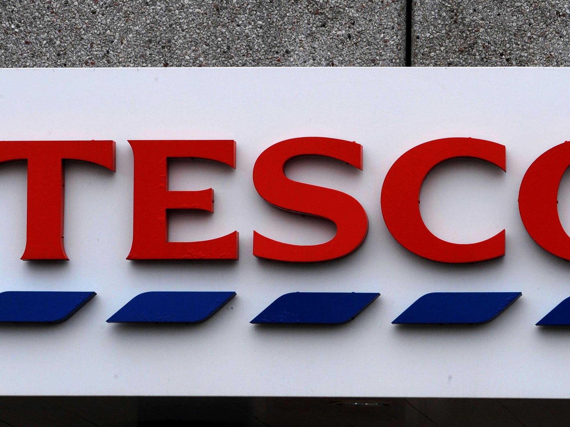 Tesco store sign