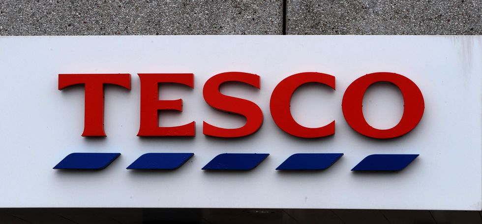 Tesco store sign