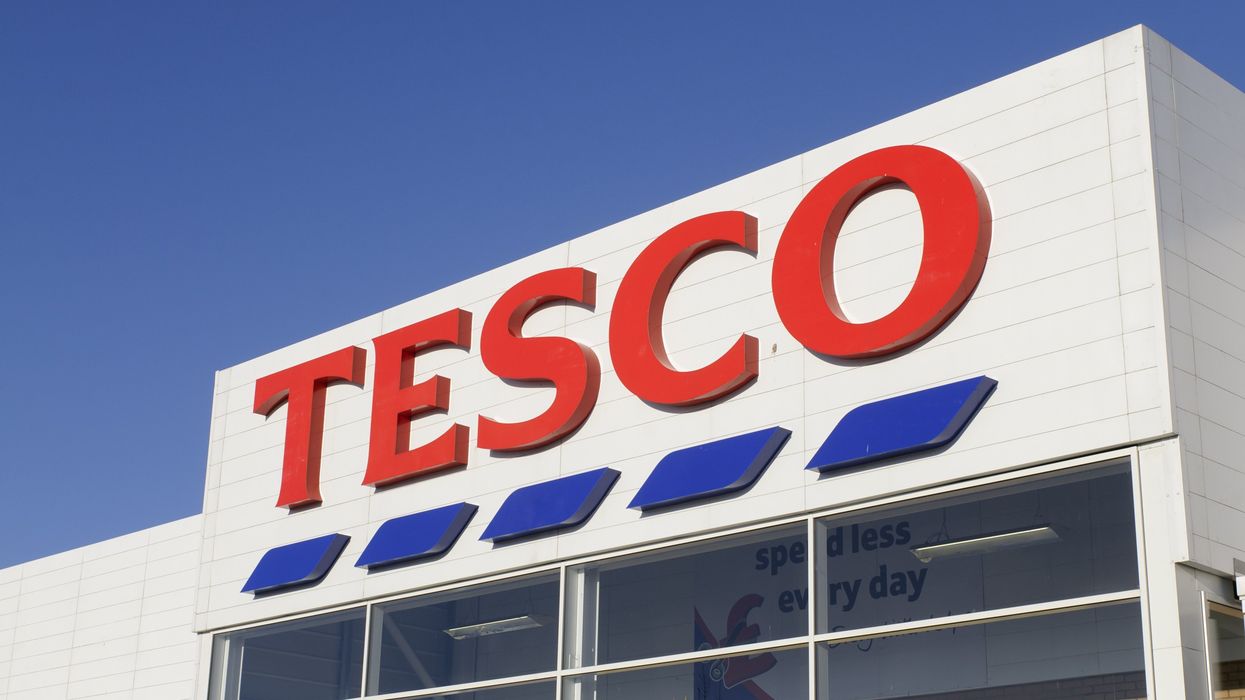 Tesco store sign