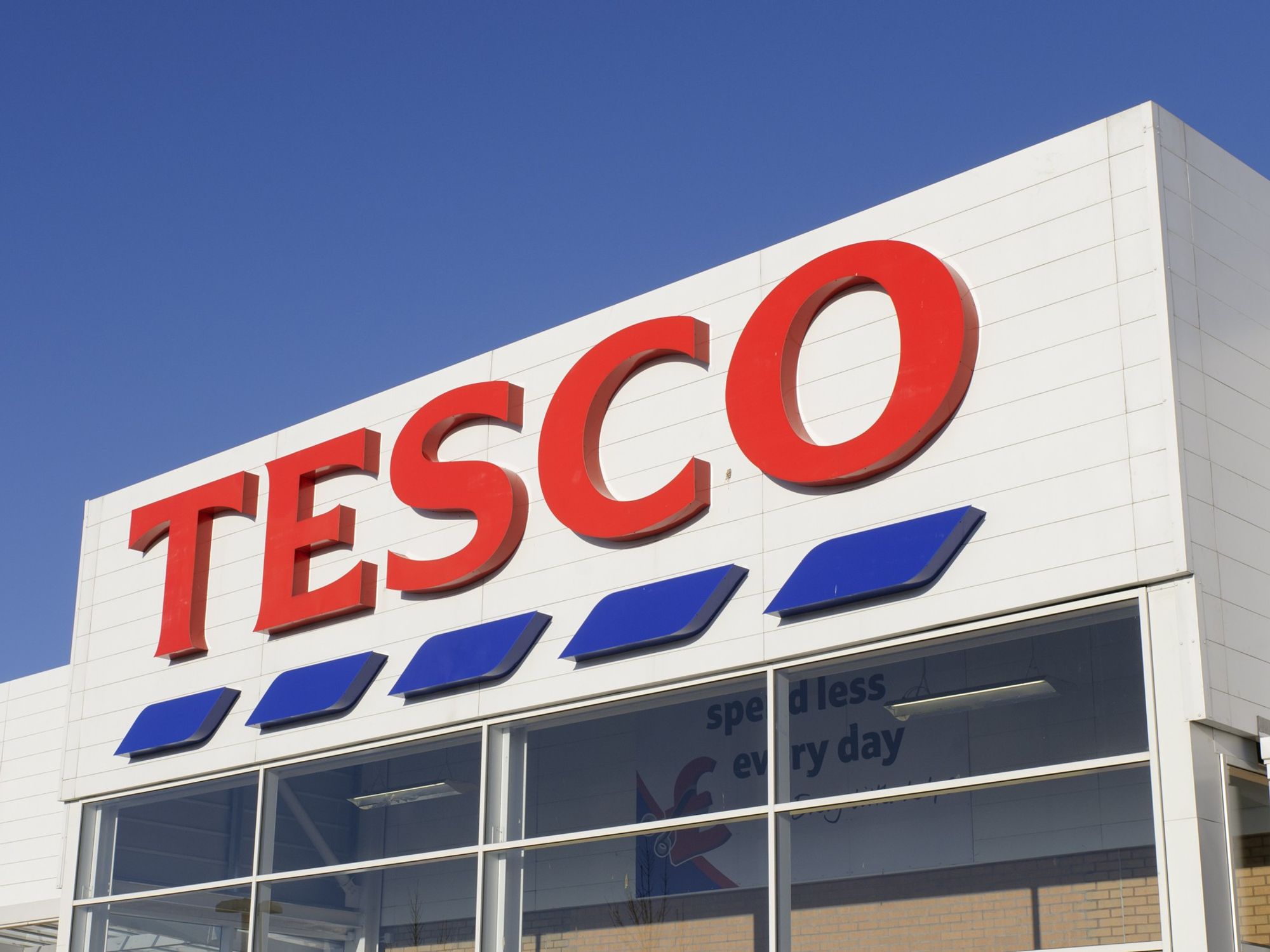 Tesco store sign