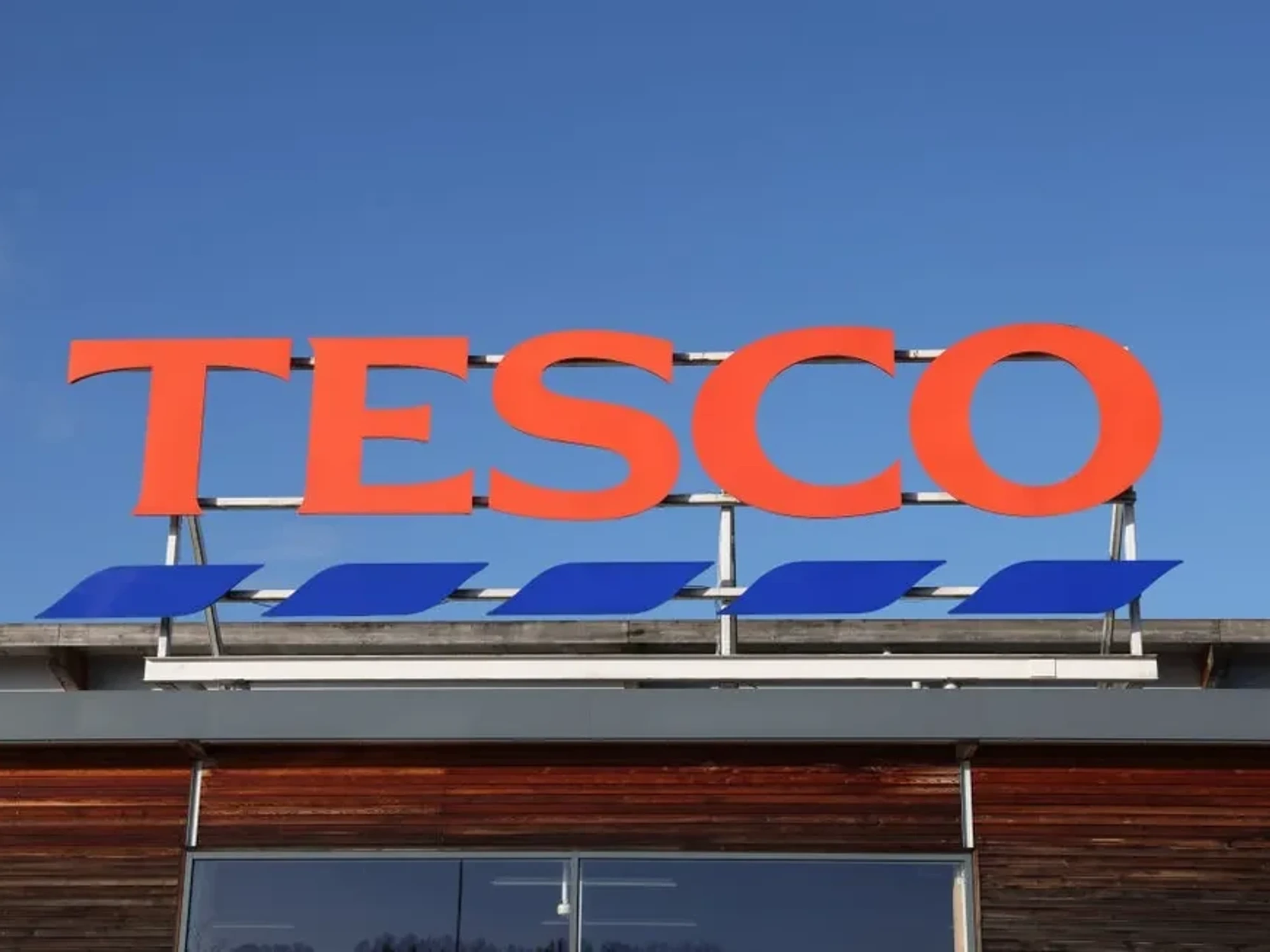 Tesco store sign