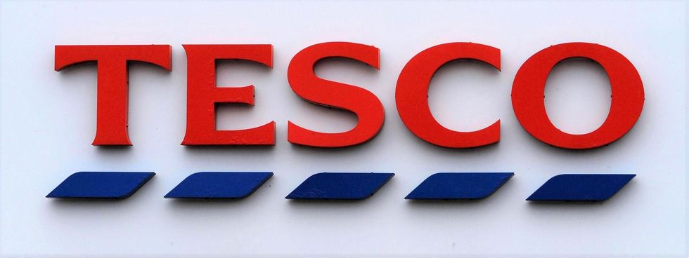 Tesco supermarket sign