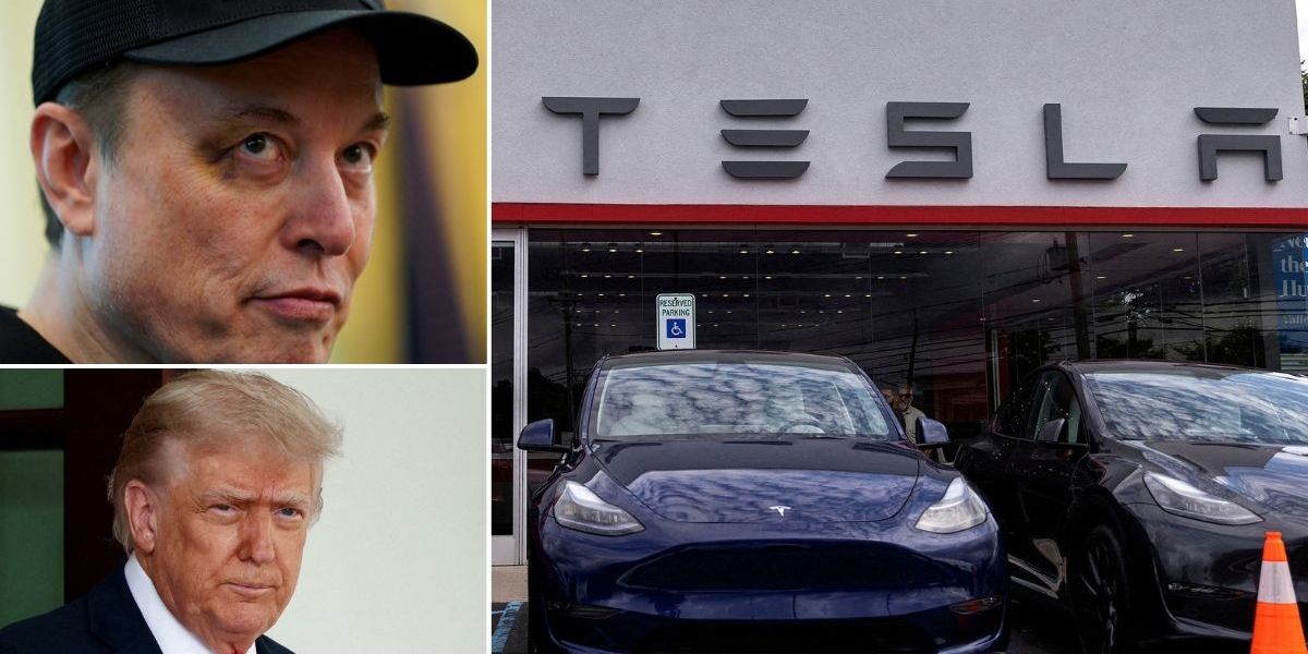 NextImg:Donald Trump attacks Elon Musk over laws that 'forced everyone to buy electric cars' as brutal spat sees Tesla lose $150bn