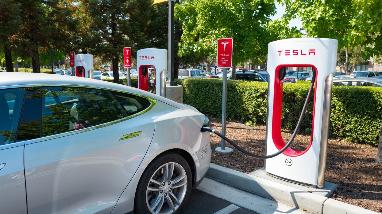 Tesla charging station