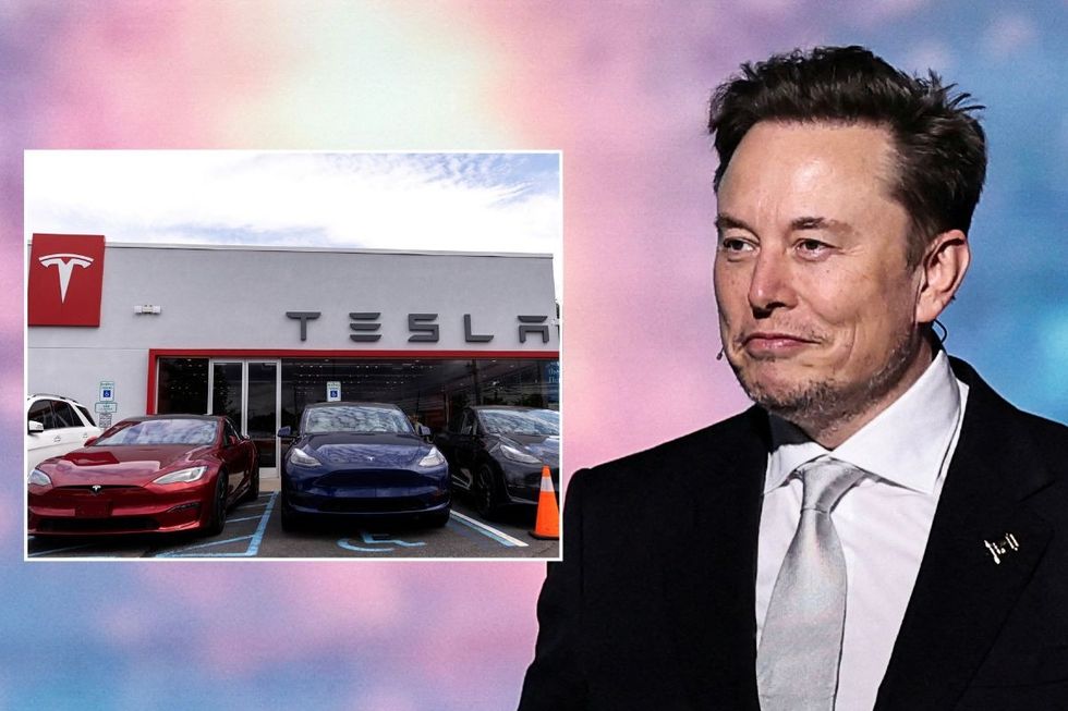 Tesla dealership and Elon Musk